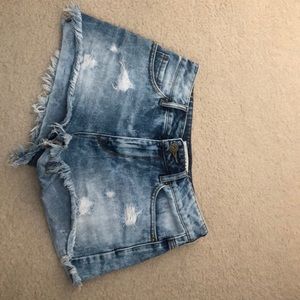 Denim shorts